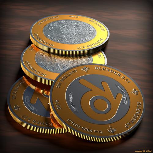 Gold Silver Coin (Blendswap/Illuminati theme) preview image